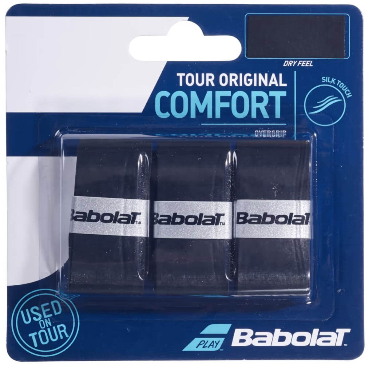 Overgrip Babolat Tour Original Comfort Negro x3 - Sur SportsAccesorios