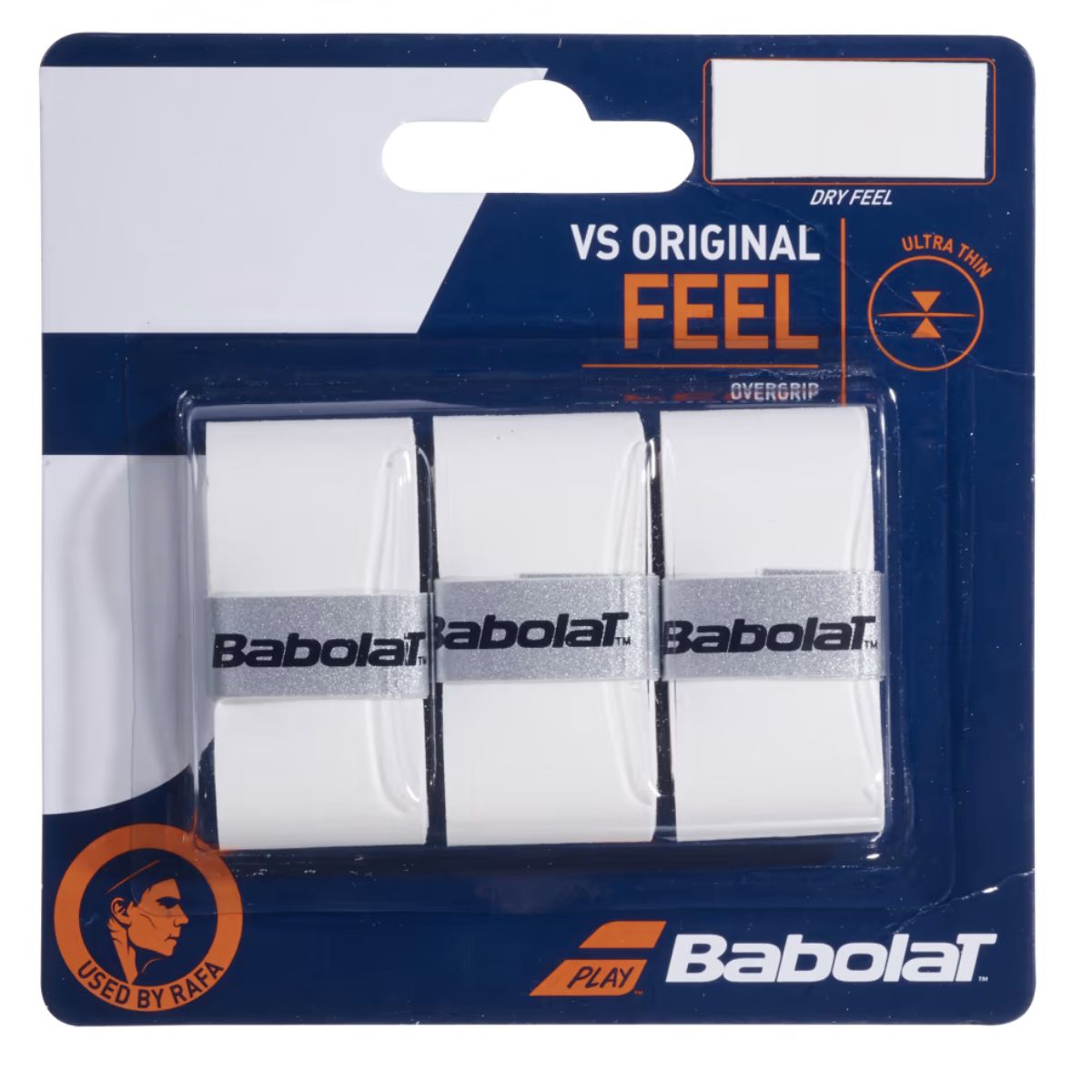 Overgrip Babolat Vs Original Feel Blanco X3 - Sur SportsAccesorios