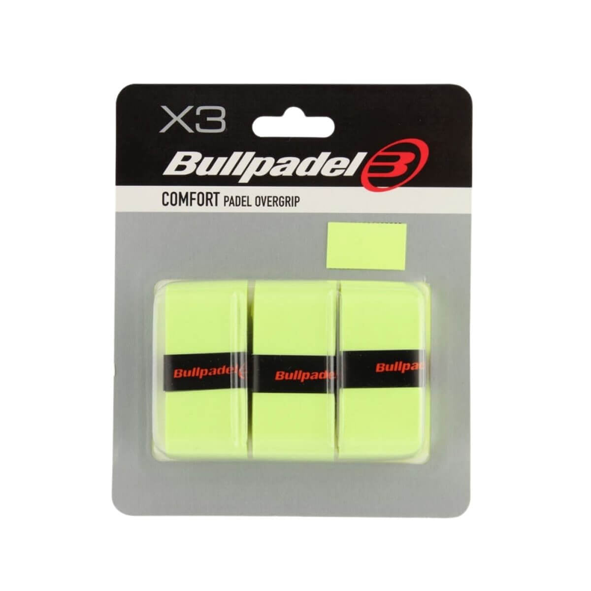 Overgrip Bullpadel Comfort GB1200 Amarillo Fluor X3 - Sur SportsAccesorios