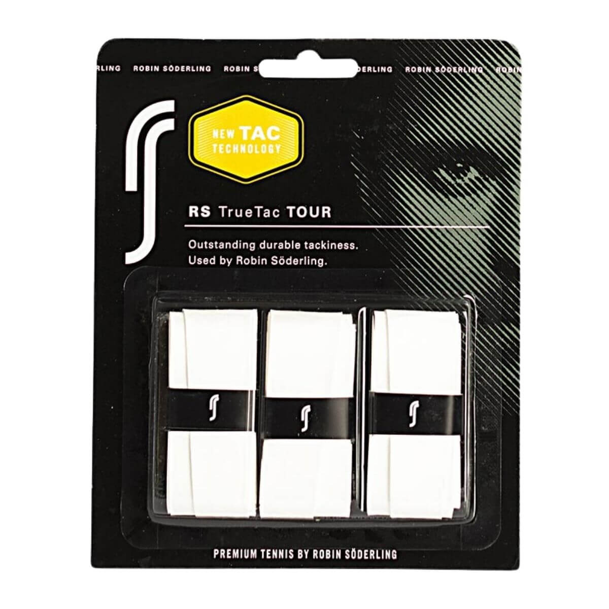 Overgrip Robin Soderling True Tac Tour Blanco X3 - Sur SportsAccesorios