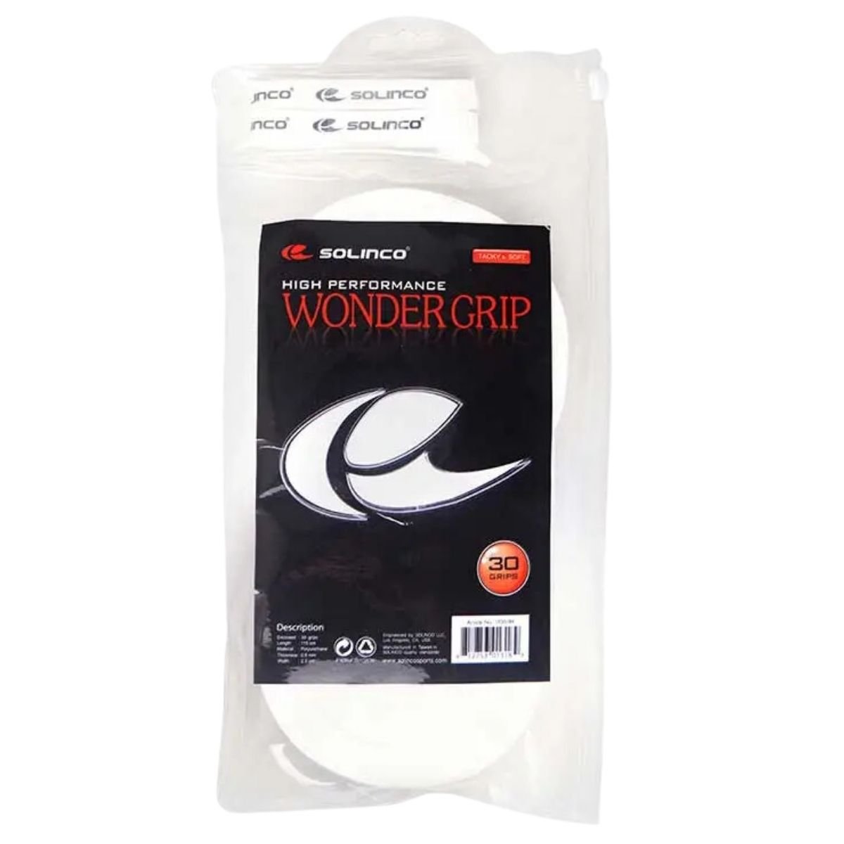 Overgrip Solinco Wonder Grip Blanco x30 - Sur SportsAccesorios