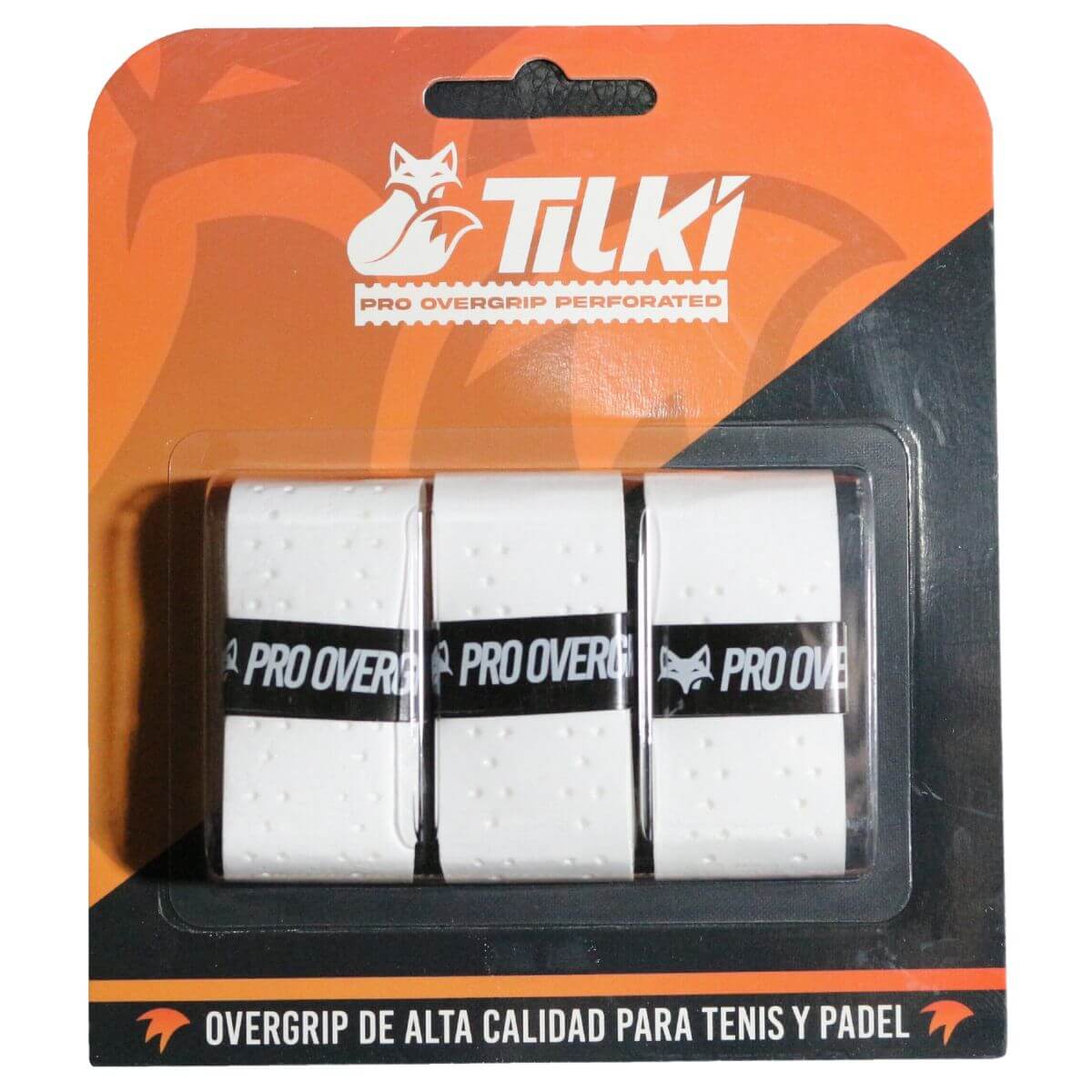 Overgrip Tilki Pro Perforated Blanco X3 - Sur SportsAccesorios