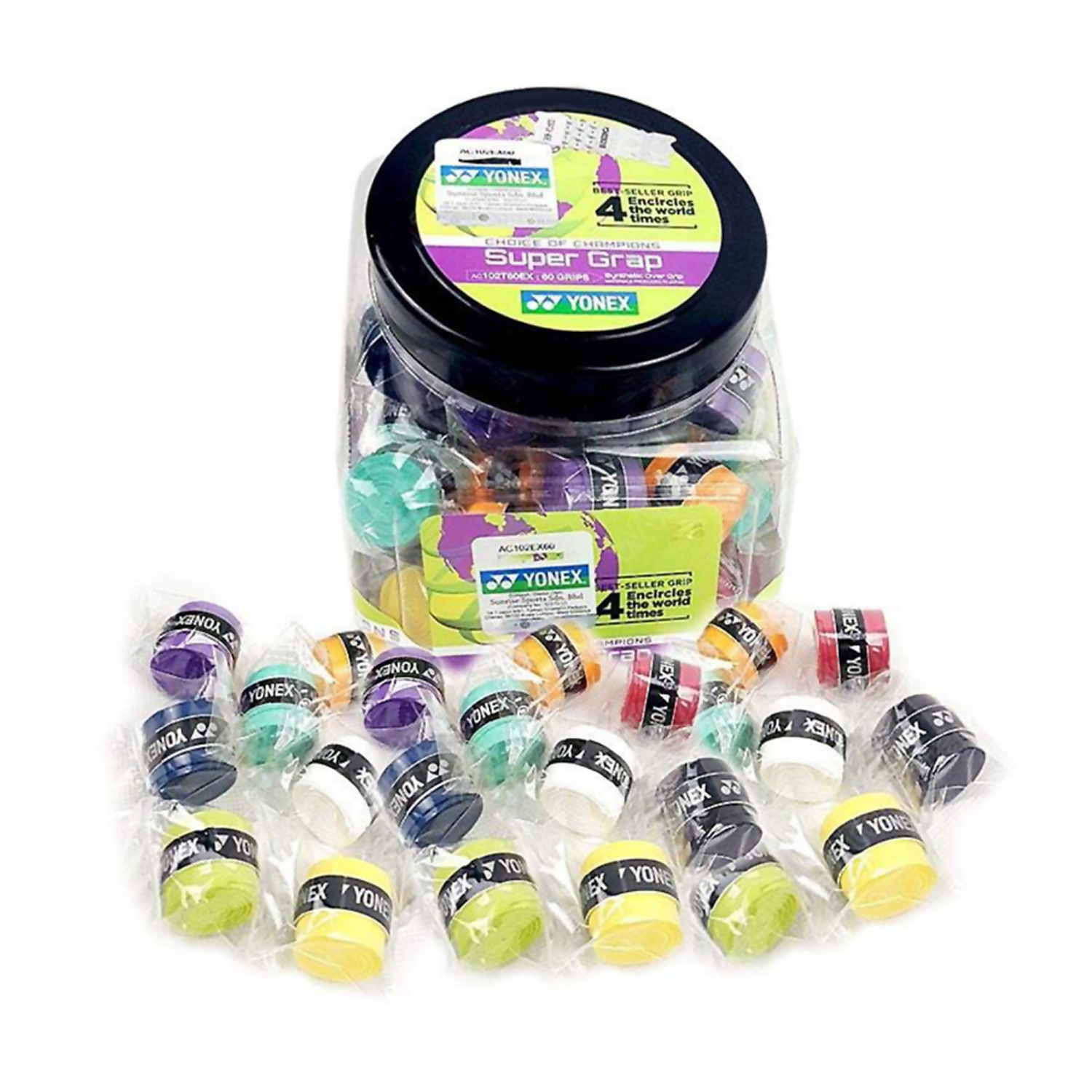 Overgrip Yonex Super Grap Colores X60 - Sur SportsAccesorios
