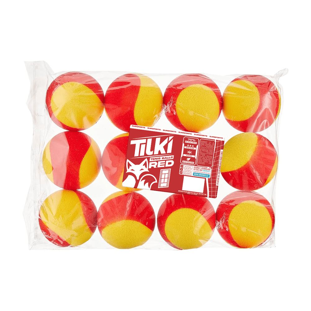 Pack de Pelota Tilki Tenis Bombastic Rojo X36 - Sur SportsPelotas