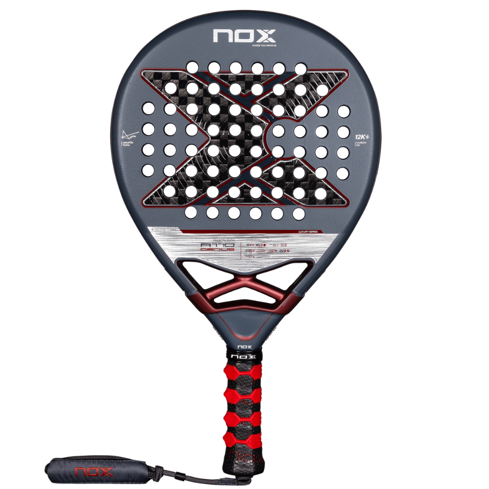 Pala de Padel At10 Genius 12K by Agustin Tapia 2025 + Tarro de pelotas +Overgrip + Protector - Sur SportsPalas