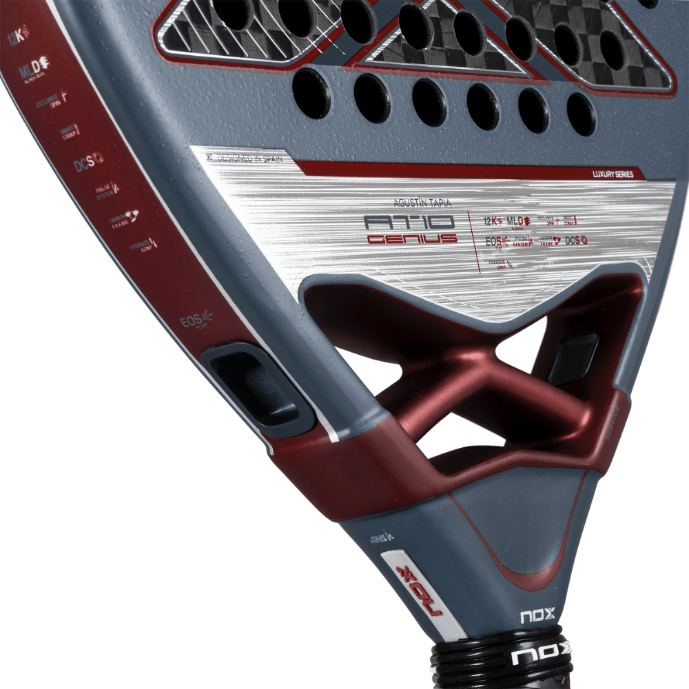 Pala de Padel At10 Genius 12K by Agustin Tapia 2025 + Tarro de pelotas +Overgrip + Protector - Sur SportsPalas
