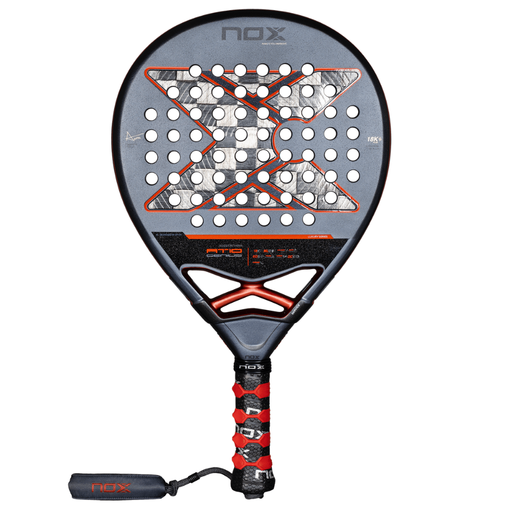 Pala de Padel At10 Genius 18K by Agustin Tapia 2025 + Tarro de pelotas +Overgrip + Protector - Sur SportsPalas