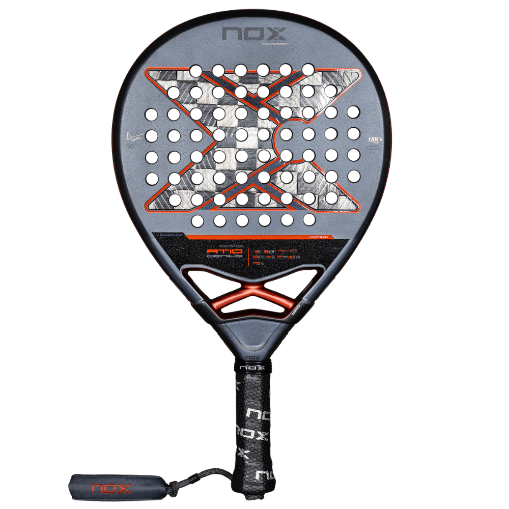 Pala de Padel At10 Genius 18K by Agustin Tapia 2025 + Tarro de pelotas +Overgrip + Protector - Sur SportsPalas