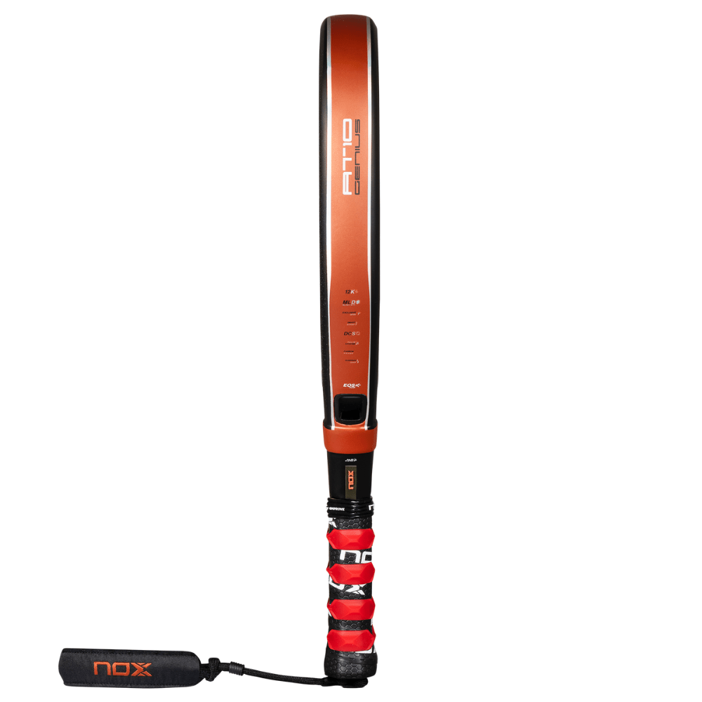 Pala de Padel At10 Genius Attack 12K by Agustin Tapia 2025 + Tarro de pelotas +Overgrip + Protector - Sur SportsPalas