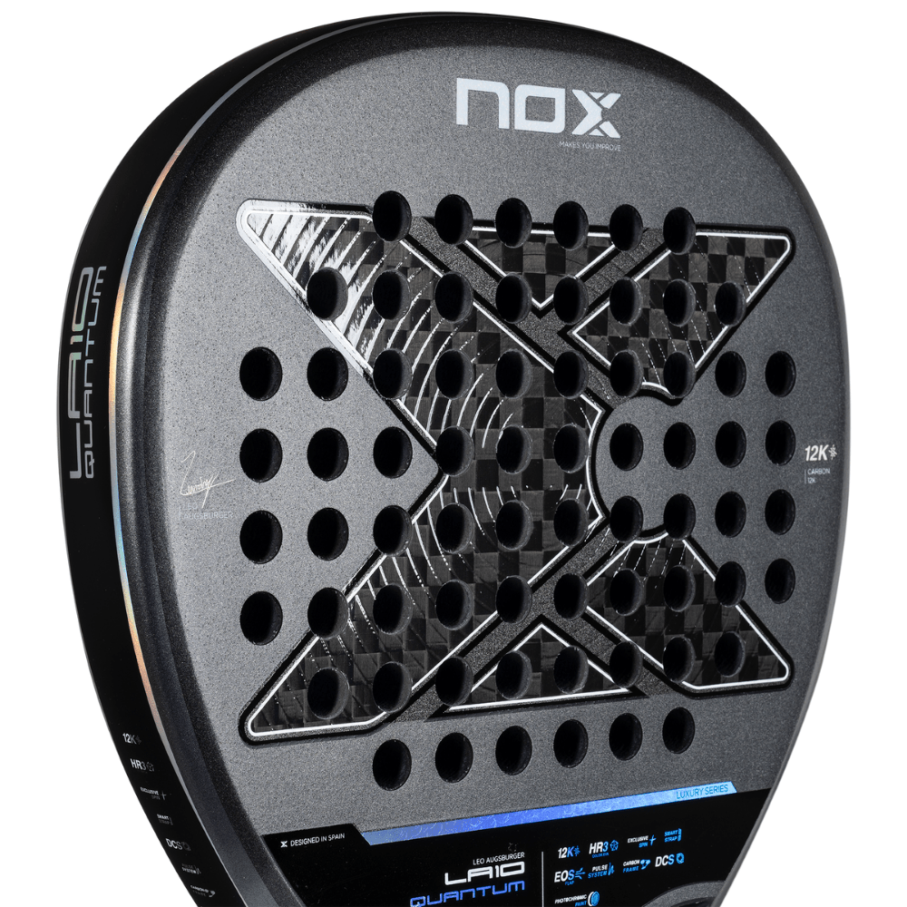 Pala de Padel La10 Quantum 12K by Leo Augsburguer 2025 + Tarro de pelotas +Overgrip + Protector - Sur SportsPalas