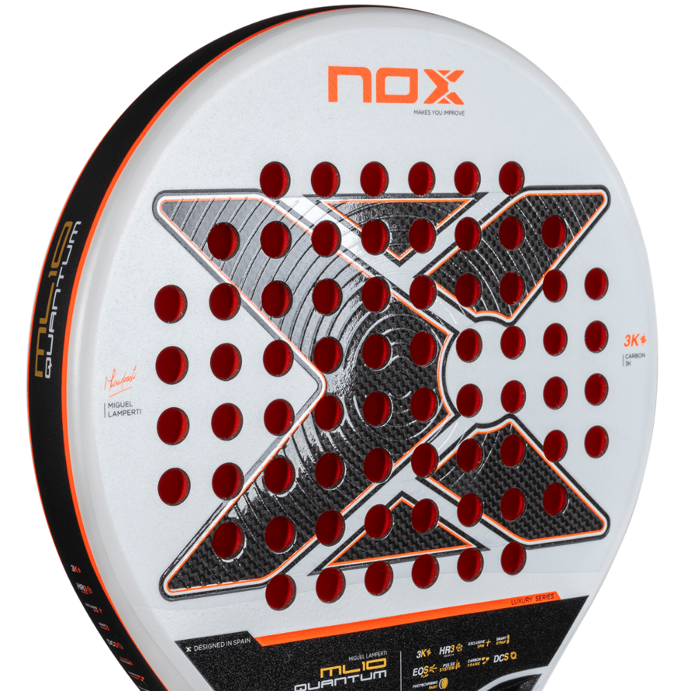 Pala de Padel Ml10 Quantum 3K by Miguel Lamperti 2025 + Tarro de pelotas +Overgrip + Protector - Sur SportsPalas
