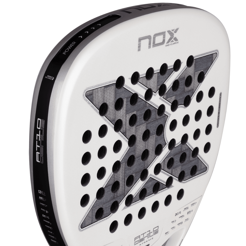 Pala de Padel Nox AT10 Genius Attack 12K Alum XTREM 2026 + Tarro de pelotas +Overgrip + Protector - Sur SportsPalas