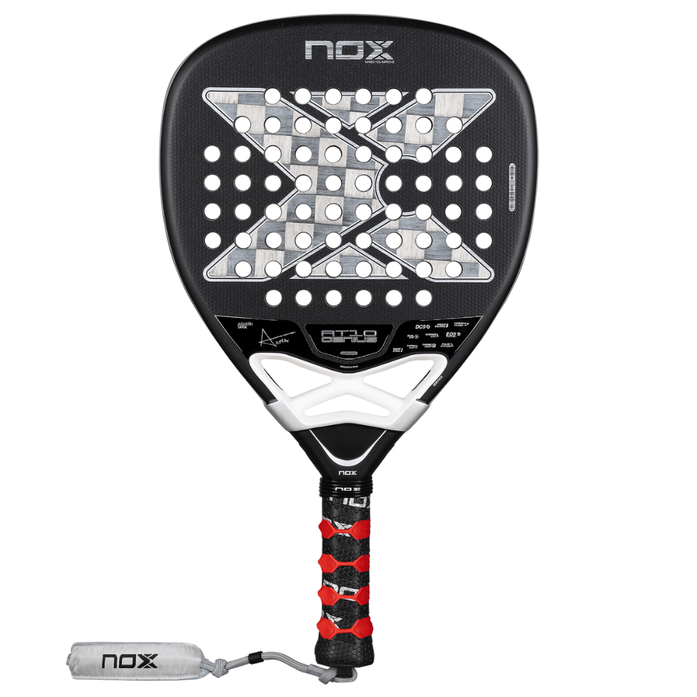 Pala de Padel Nox AT10 Genius Attack 18K Alum 2026 + Tarro de pelotas +Overgrip + Protector - Sur SportsPalas