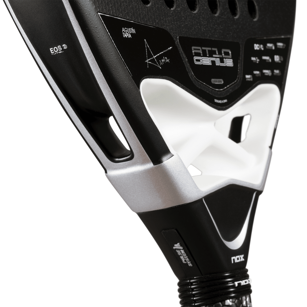 Pala de Padel Nox AT10 Genius Attack 18K Alum 2026 + Tarro de pelotas +Overgrip + Protector - Sur SportsPalas