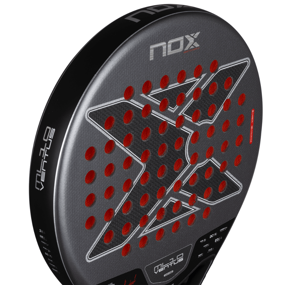 Pala de Padel Nox ML10 Ventus Control 3K by Miguel Lamperti 2026 + Tarro de pelotas +Overgrip + Protector - Sur SportsPalas