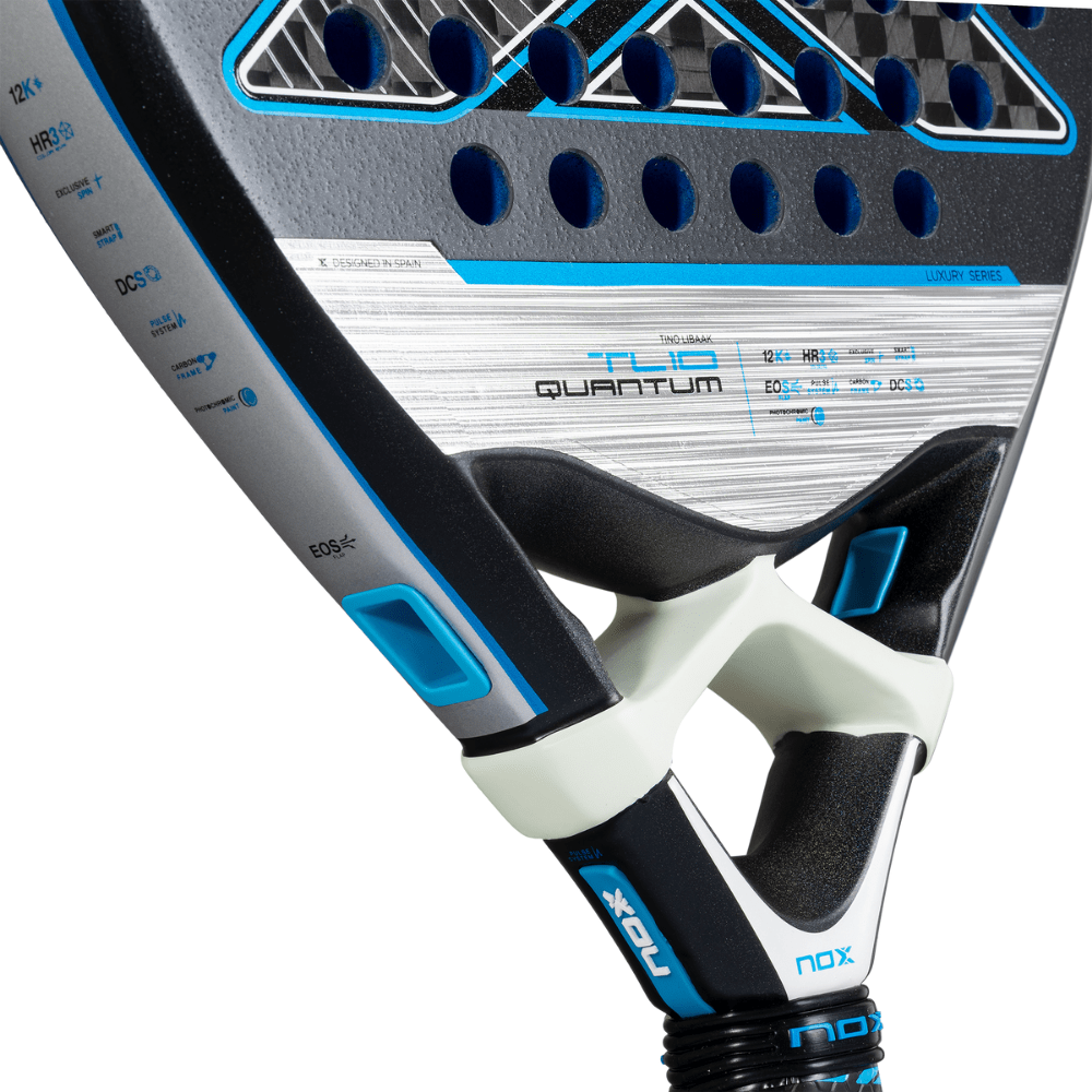 Pala de Padel Tl10 Quantum 12K by Tino Libaak 2025 + Tarro de pelotas +Overgrip + Protector - Sur SportsPalas