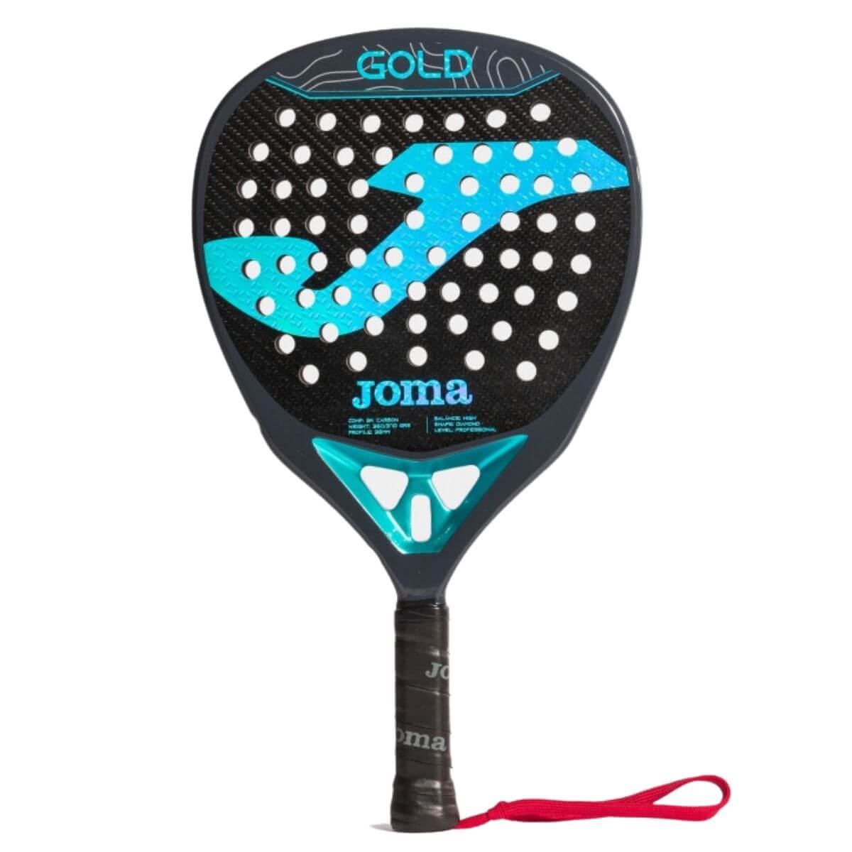 Pala Padel Joma Gold Negro Turquesa - Sur SportsPalas