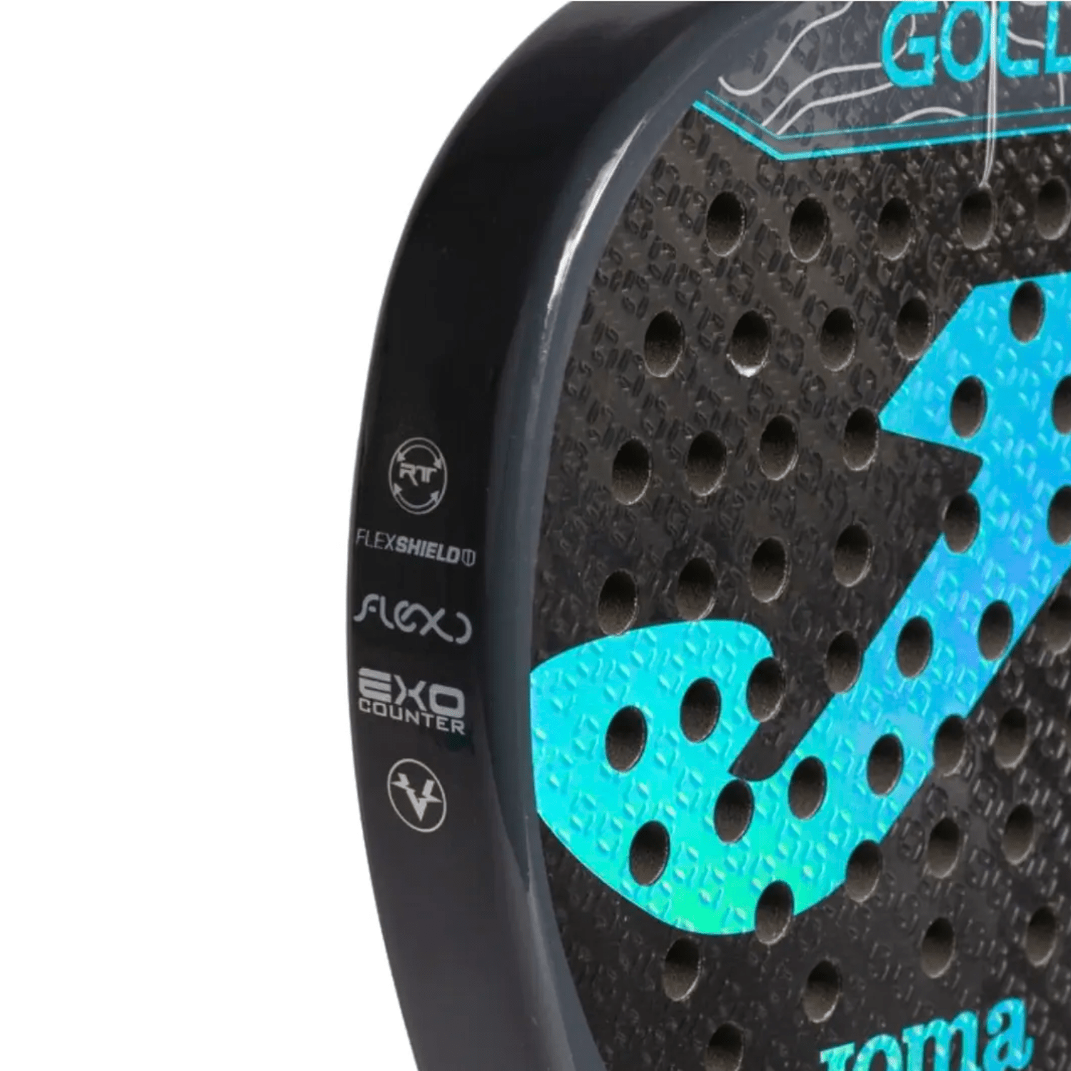 Pala Padel Joma Gold Negro Turquesa - Sur SportsPalas