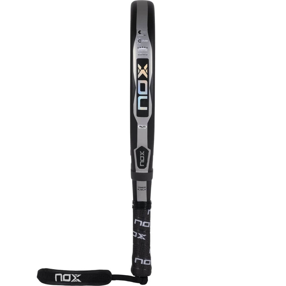 Pala Padel Nox At Genius Attack 18K (360 - 375gr) 2023 - Sur SportsPalas