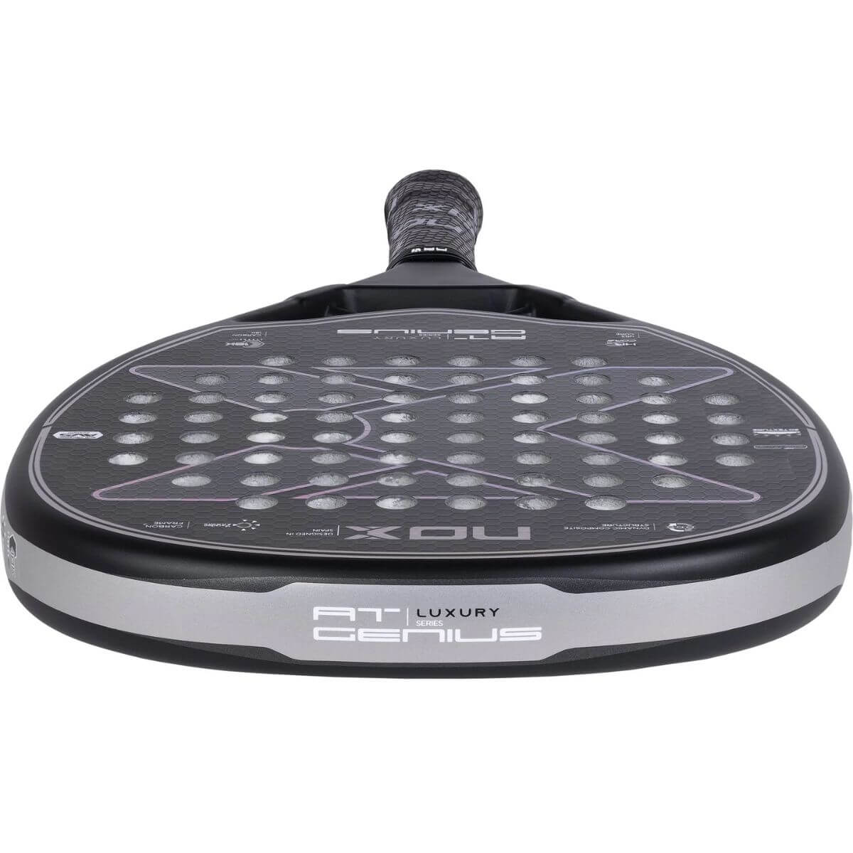 Pala Padel Nox At Genius Attack 18K (360 - 375gr) 2023 - Sur SportsPalas