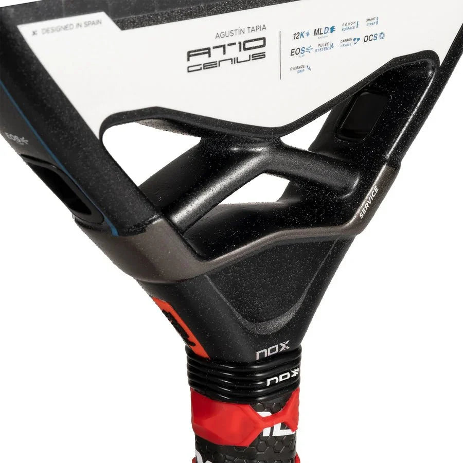 Pala Padel Nox AT10 Genius 12K By Agustin Tapia (360 - 375gr) 2024 Tarro de Pelotas+Overgrip+Funda - Sur SportsPalas