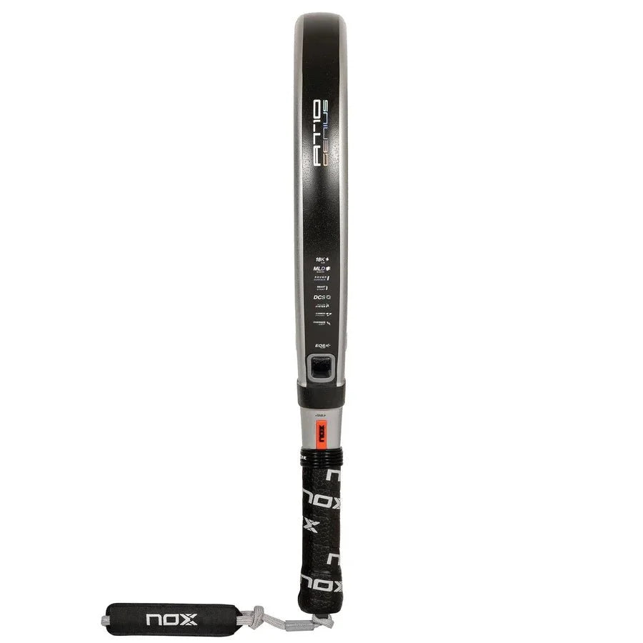 Pala Padel Nox AT10 Genius 18K By Agustin Tapia (360 - 375gr) 2024+Tarro de pelotas+Overgrip+Protector+Funda - Sur SportsPalas