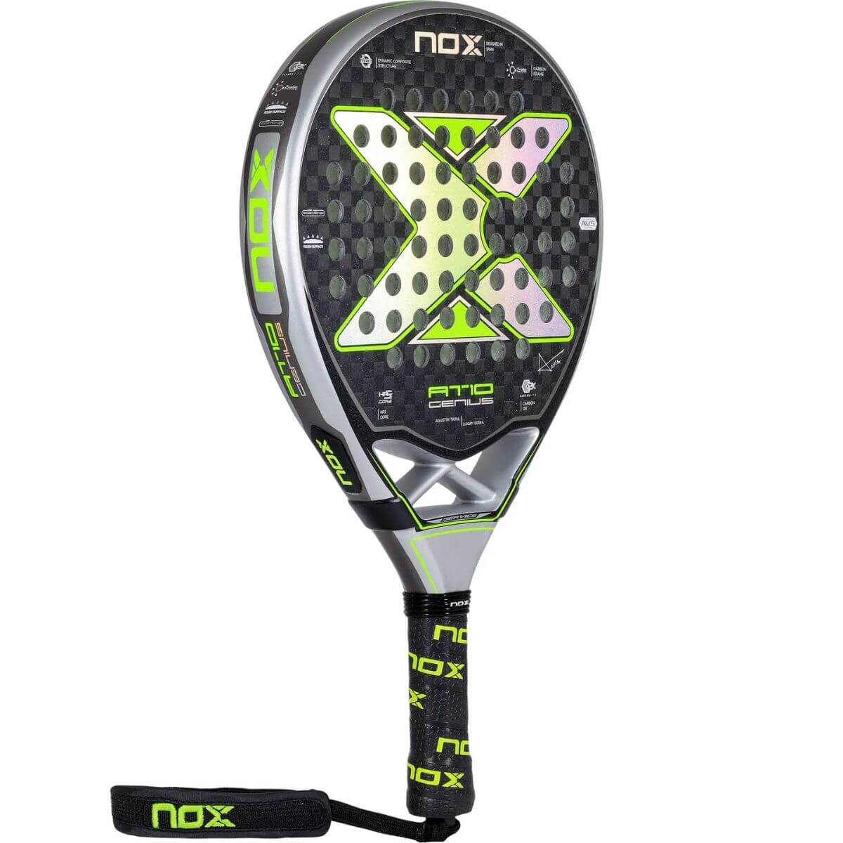 Pala Padel Nox AT10 Genius Arena 12K By Agustin Tapia (360 - 375gr) 2023 - Sur SportsPalas
