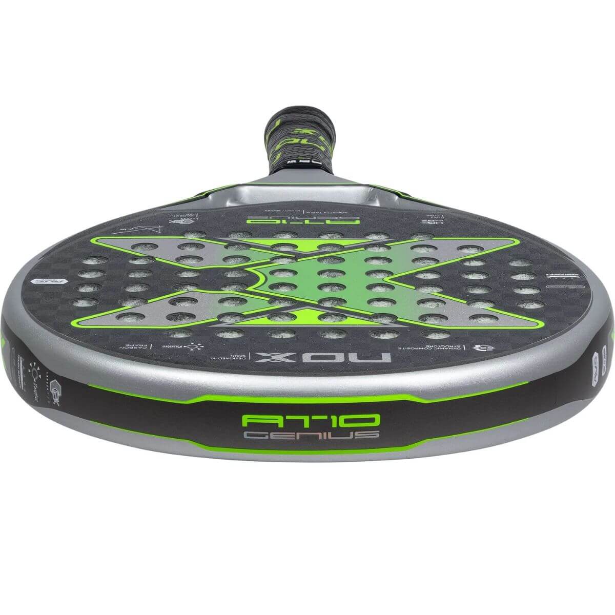 Pala Padel Nox AT10 Genius Arena 12K By Agustin Tapia (360 - 375gr) 2023 - Sur SportsPalas
