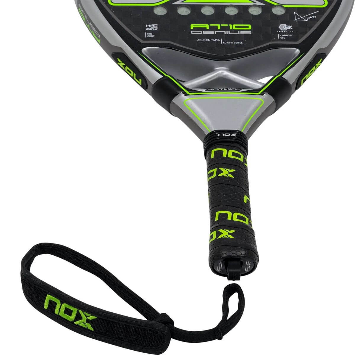 Pala Padel Nox AT10 Genius Arena 12K By Agustin Tapia (360 - 375gr) 2023 - Sur SportsPalas