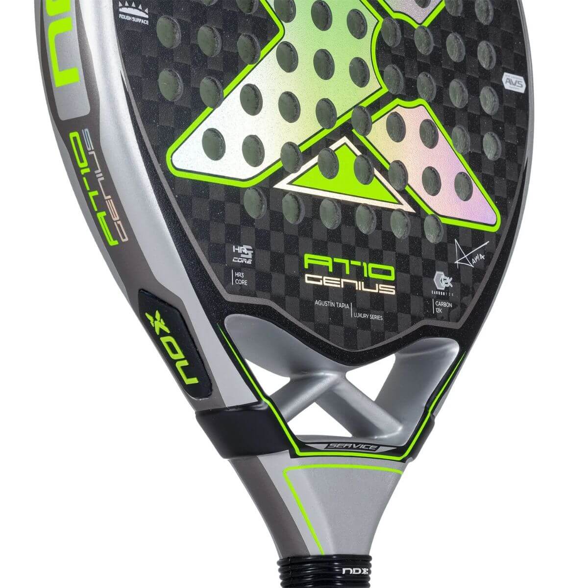 Pala Padel Nox AT10 Genius Arena 12K By Agustin Tapia (360 - 375gr) 2023 - Sur SportsPalas