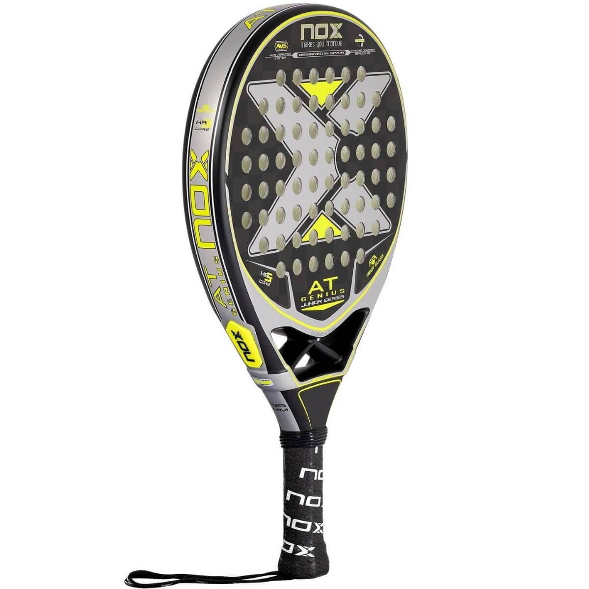 Pala Padel Nox AT10 Genius Jr By Agustin Tapia (335 - 345gr) 2022 - Sur SportsPalas