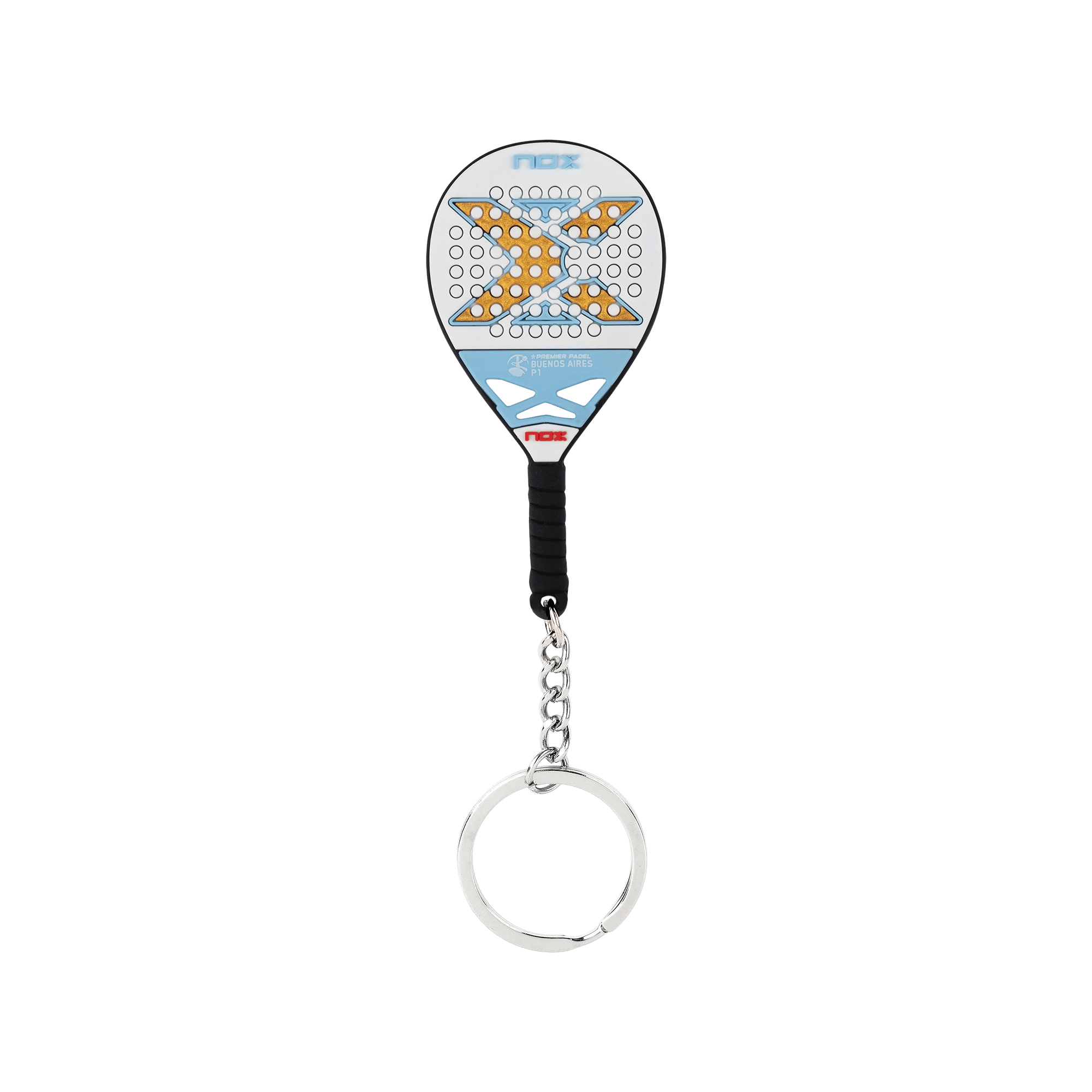 Pala Padel Nox AT10 Luxury Genius 18K Alum Buenos Aires Exclusive Edition 2026 + Overgrip + Protector + Llavero - Sur SportsPalas