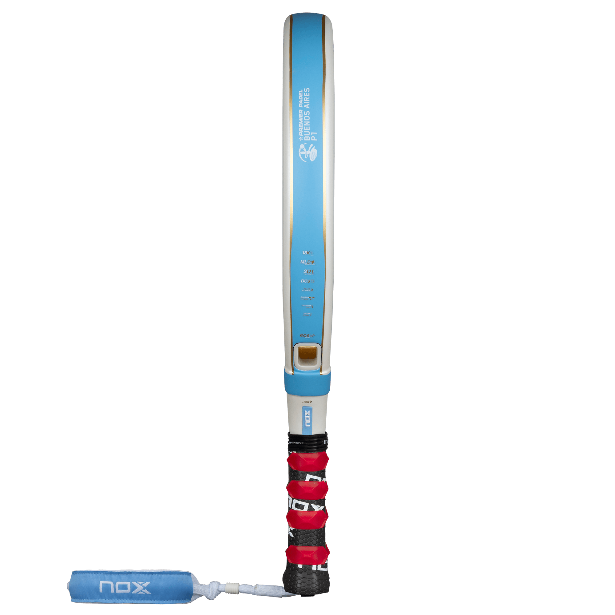 Pala Padel Nox AT10 Luxury Genius 18K Alum Buenos Aires Exclusive Edition 2026 + Overgrip + Protector + Llavero - Sur SportsPalas