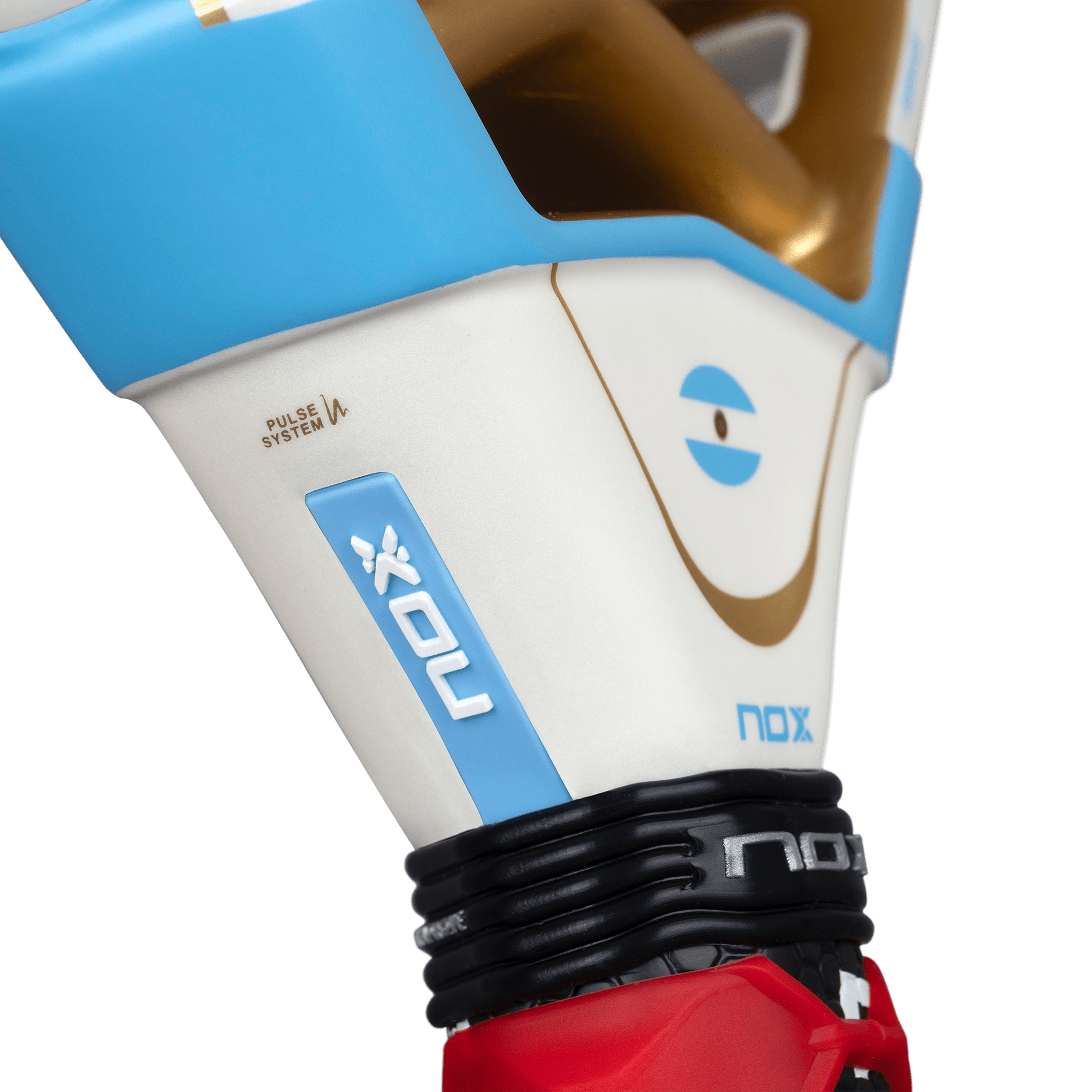 Pala Padel Nox AT10 Luxury Genius 18K Alum Buenos Aires Exclusive Edition 2026 + Overgrip + Protector + Llavero - Sur SportsPalas