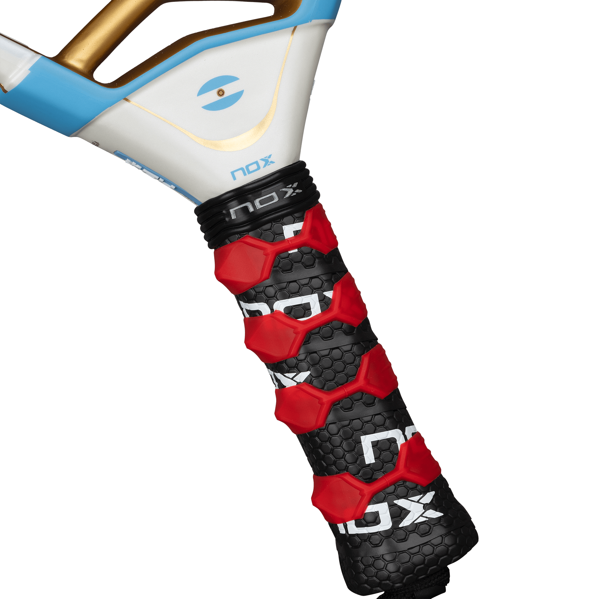 Pala Padel Nox AT10 Luxury Genius 18K Alum Buenos Aires Exclusive Edition 2026 + Overgrip + Protector + Llavero - Sur SportsPalas