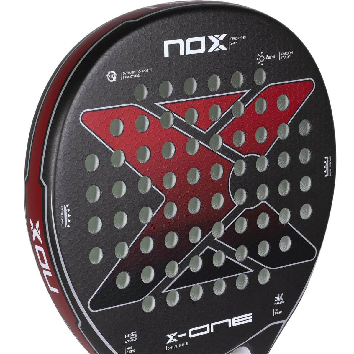 Pala Padel Nox XOne Evo Red (360 - 375gr) 2023 - Sur SportsPalas