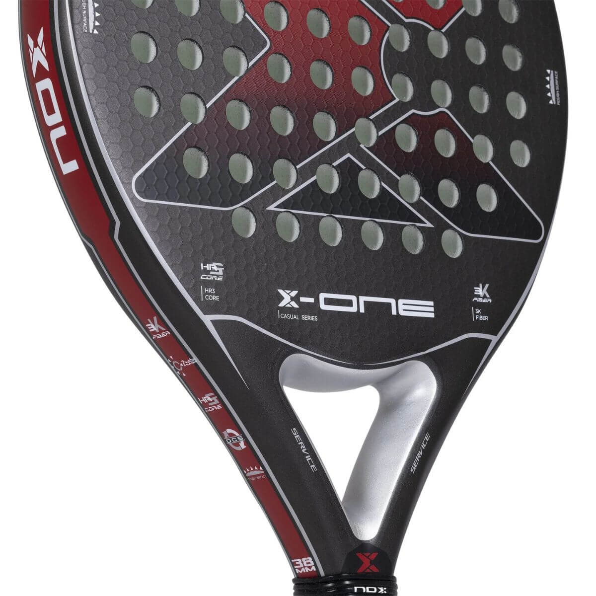 Pala Padel Nox XOne Evo Red (360 - 375gr) 2023 - Sur SportsPalas