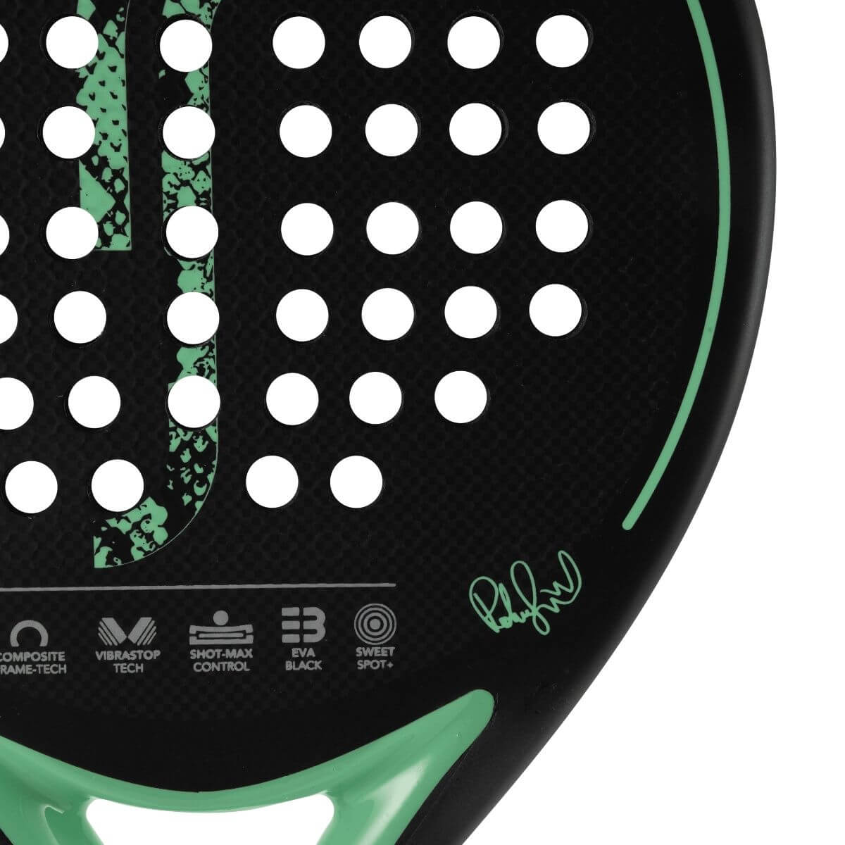 Pala Robin Soderling Cobra Edition Snakeskin Menta (335 - 365 gr) - Sur SportsPalas