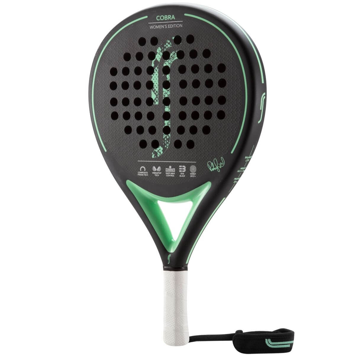 Pala Robin Soderling Cobra Edition Snakeskin Menta (335 - 365 gr) - Sur SportsPalas