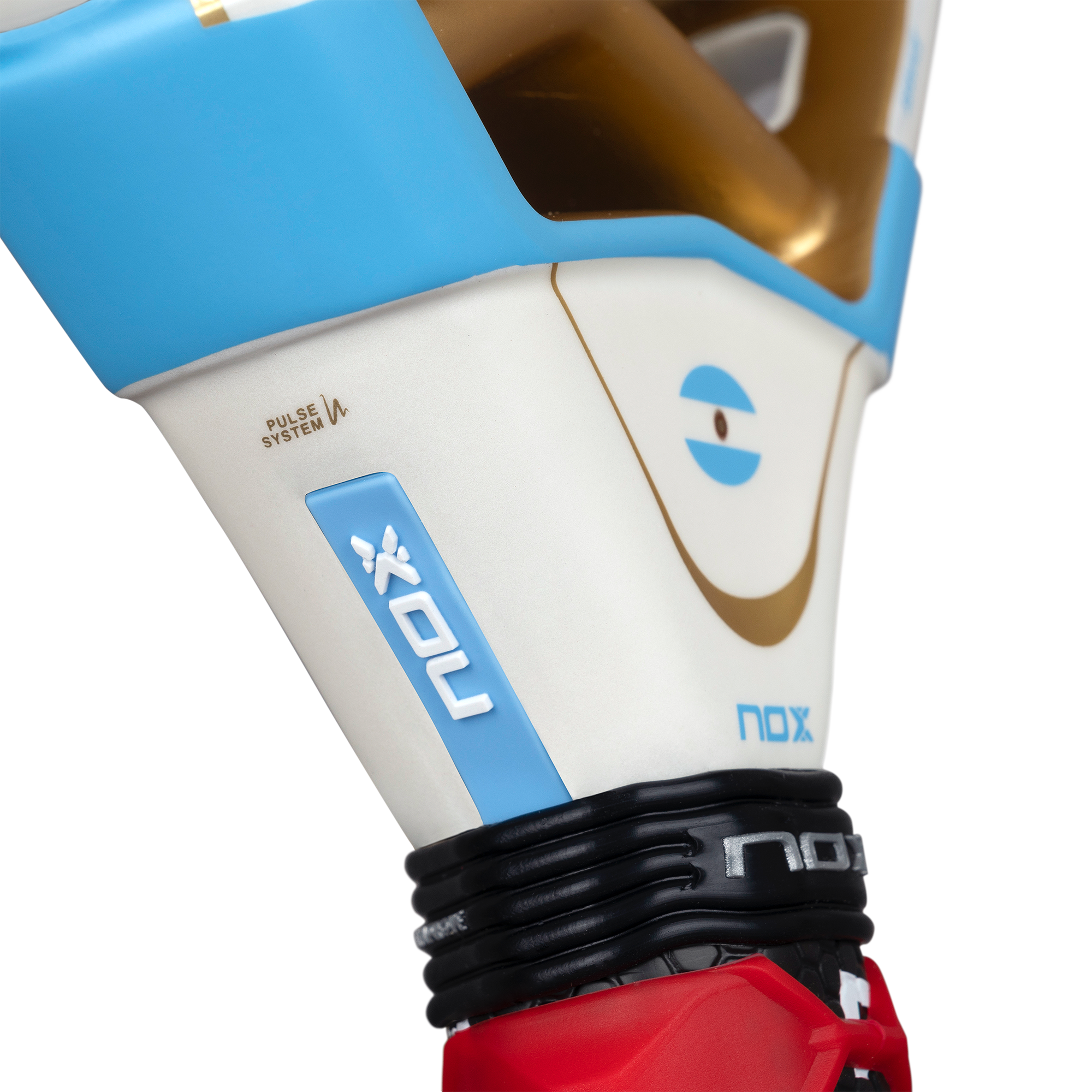 Pala Padel Nox AT10 Luxury Genius 18K Alum Buenos Aires Exclusive Edition 2026 + Overgrip + Protector + Llavero