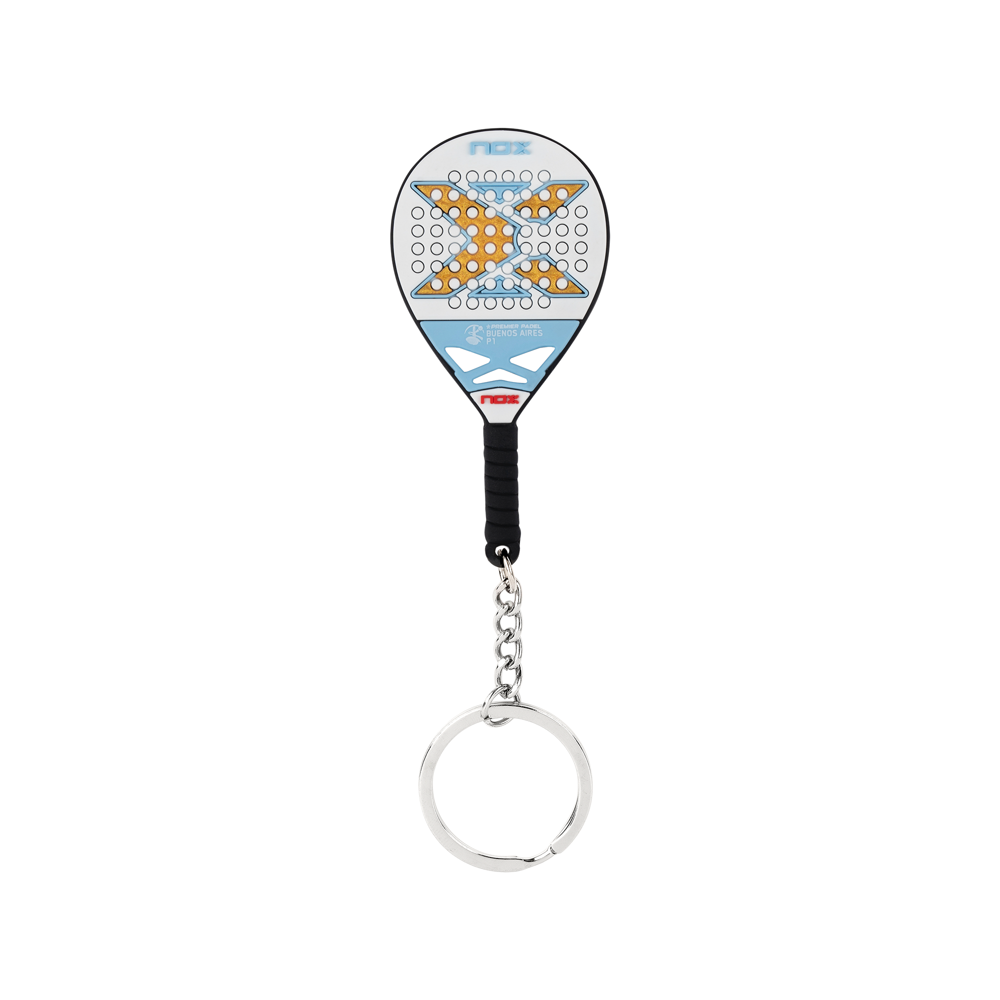 Pala Padel Nox AT10 Luxury Genius 18K Alum Buenos Aires Exclusive Edition 2026 + Overgrip + Protector + Llavero