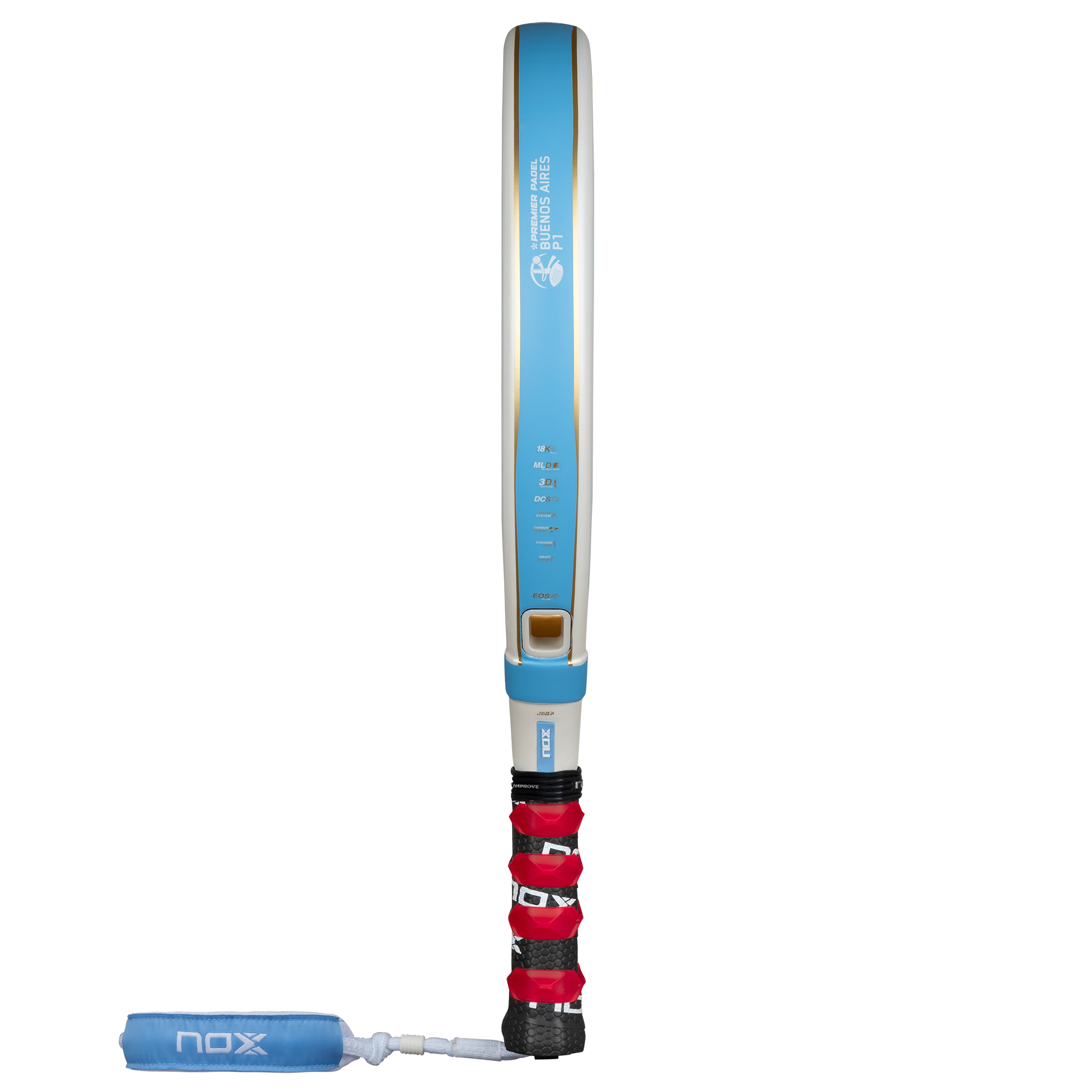 Pala Padel Nox AT10 Luxury Genius 18K Alum Buenos Aires Exclusive Edition 2026 + Overgrip + Protector + Llavero