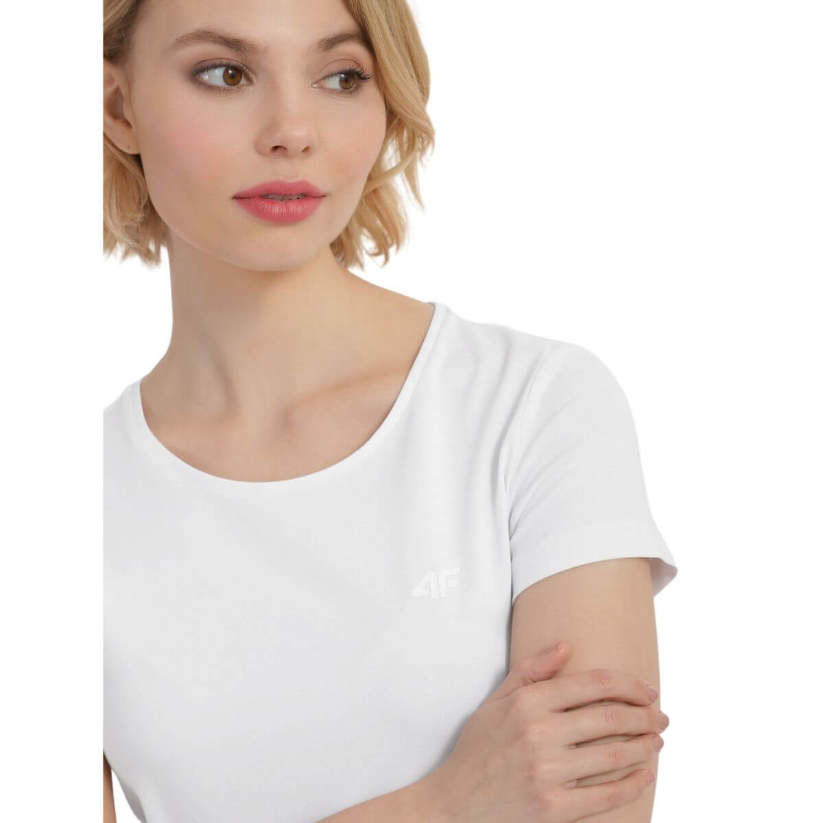 Polera 4F Mujer Blanca - Sur SportsVestuario