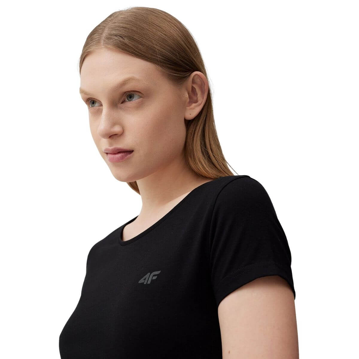 Polera 4F Mujer Negra - Sur SportsVestuario