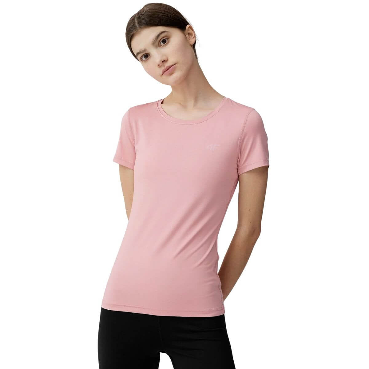 Polera 4F Mujer Rosada - Sur Sports