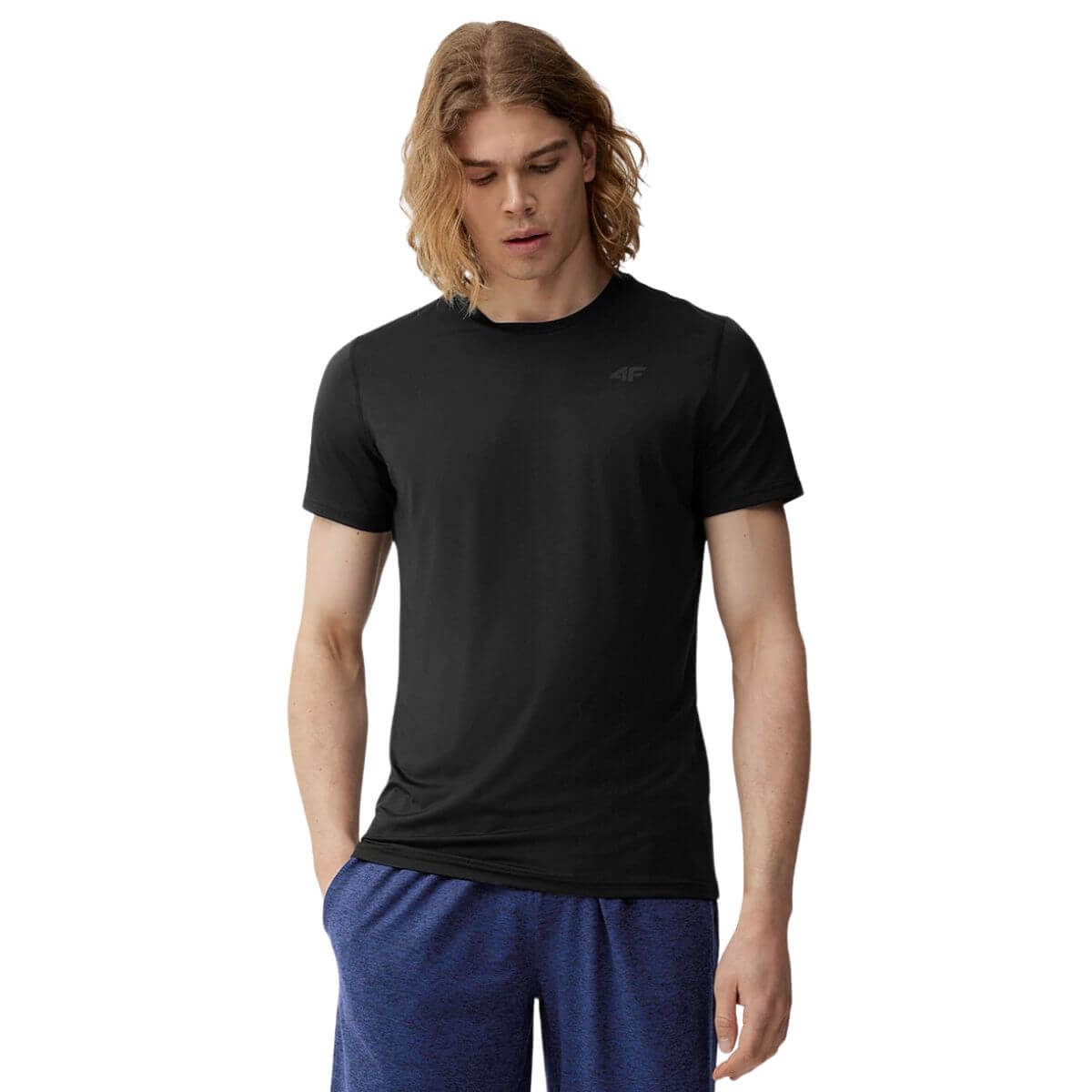 Polera 4F Negra - Sur SportsVestuario