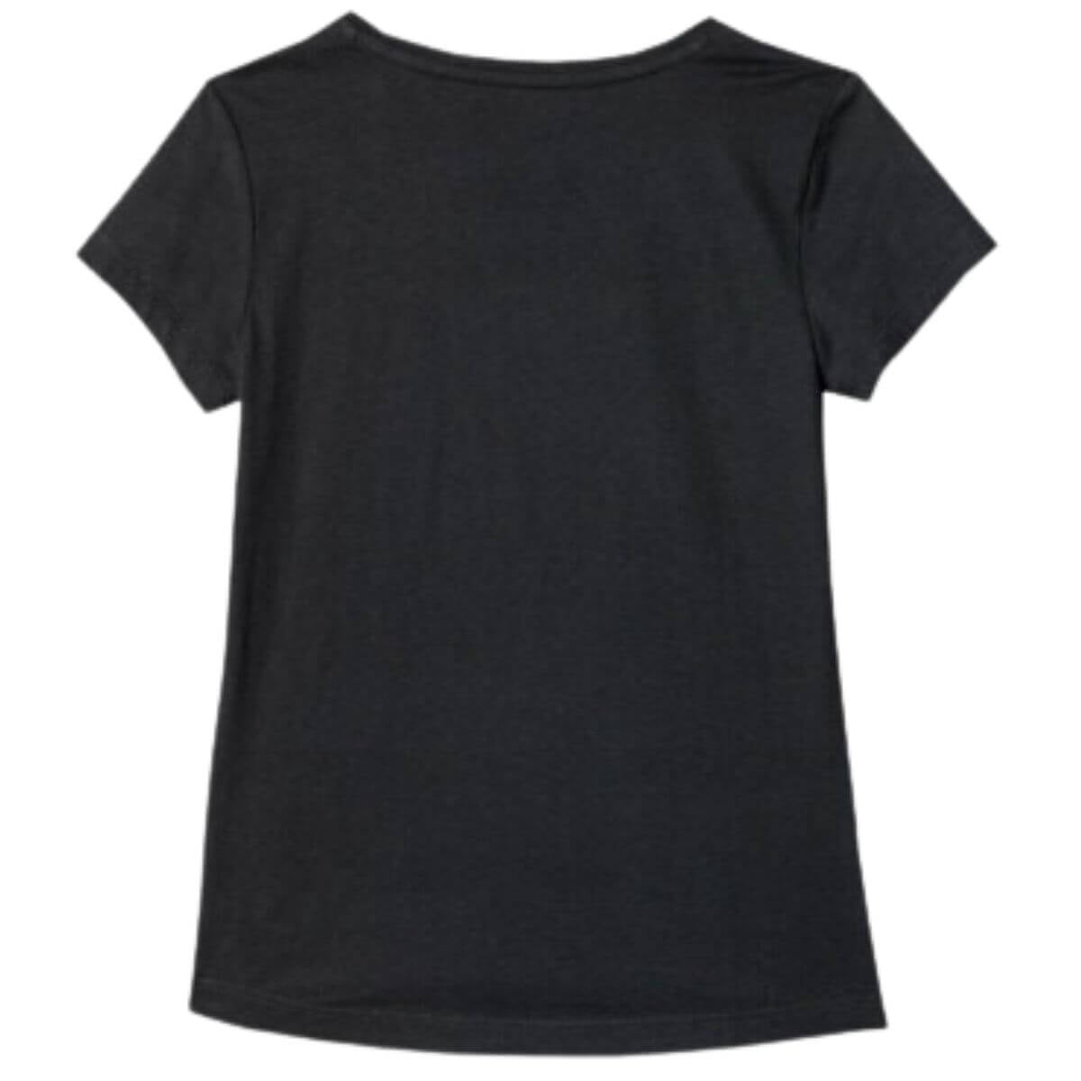Polera 4F Niña Negro logo Fucsia - Sur SportsVestuario