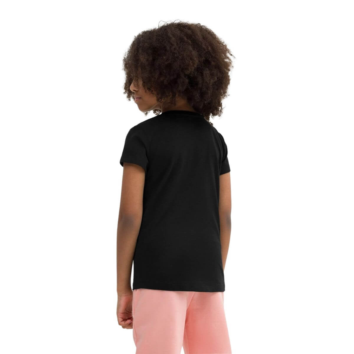 Polera 4F Niña Negro logo Fucsia - Sur SportsVestuario