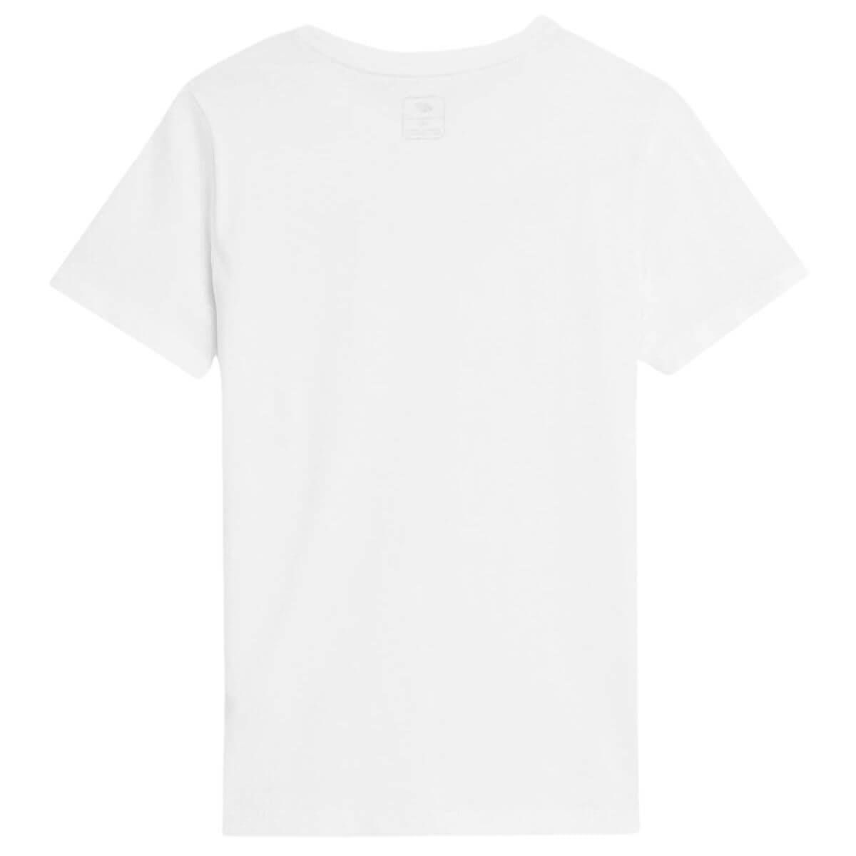 Polera 4F Niño Blanca Lisa - Sur SportsVestuario