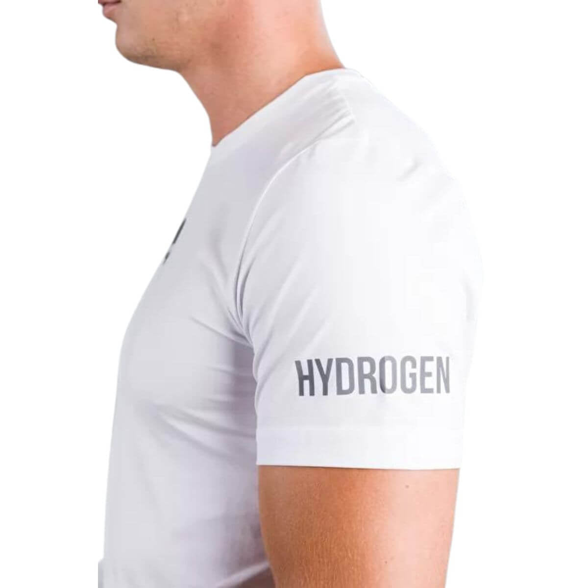 Polera Hydrogen Básica Técnica Blanca Logo Centro Hombre - Sur SportsVestuario
